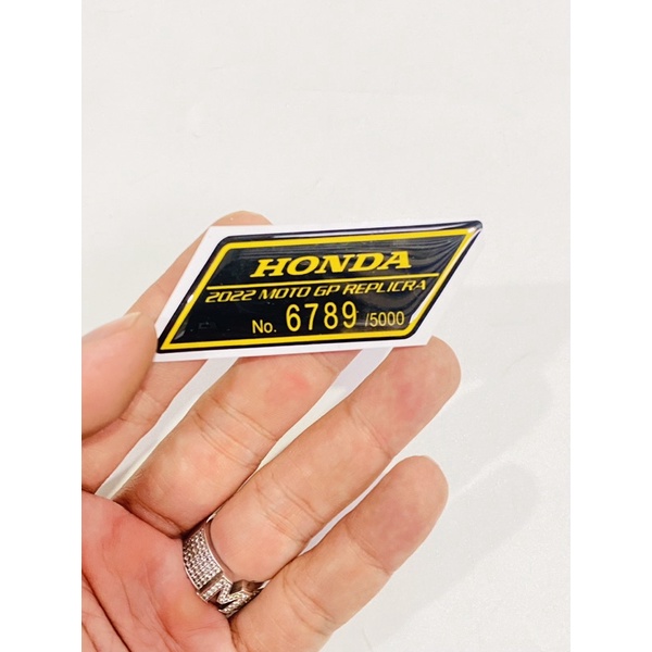 Tem nổi Thông Số Logo Crom Honda / Yamaha 2022 6789/999 ✌