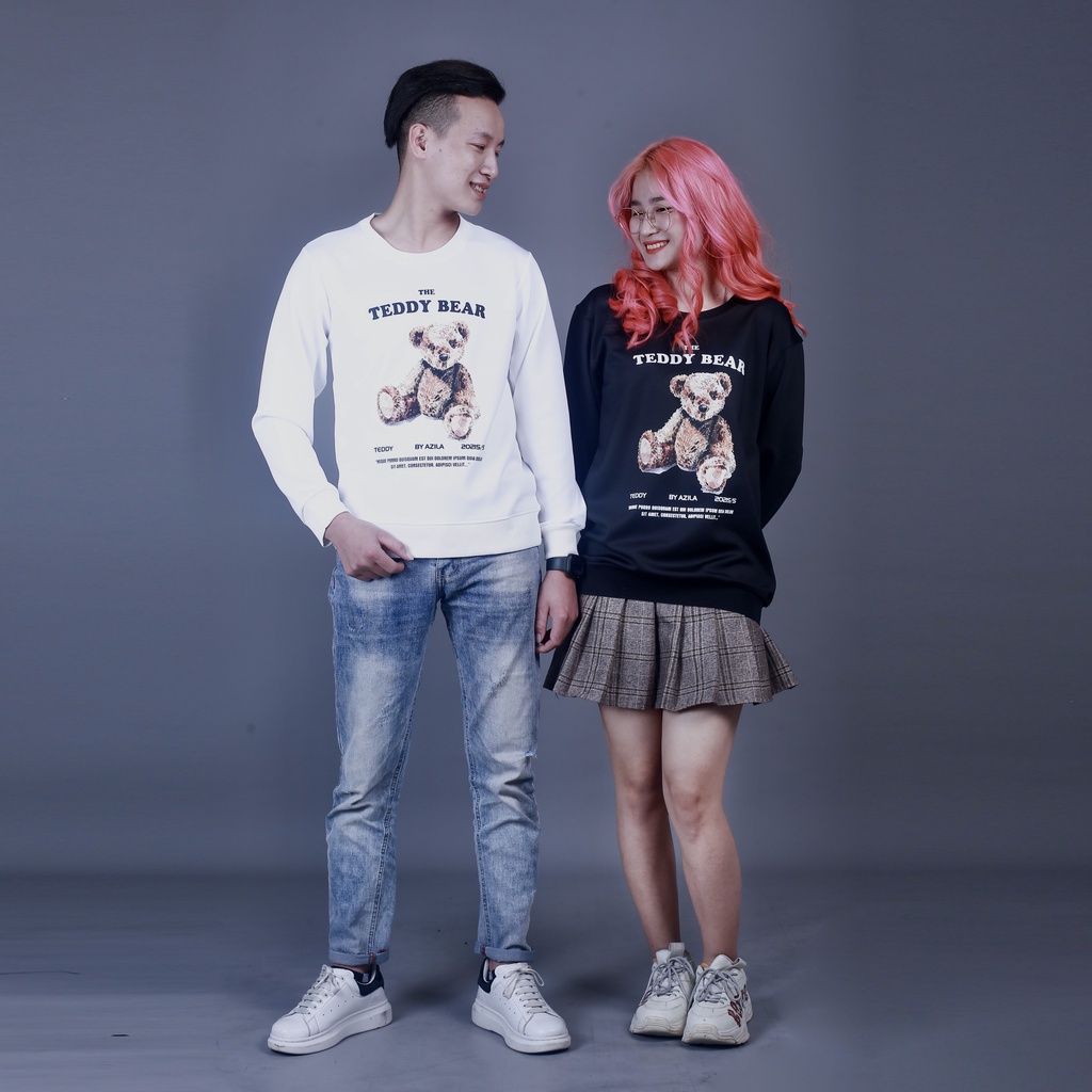 Áo Thu Đông Nam Nữ In Hình Teddy Bear - Chất Poly Dày Dặn Mềm Mịn - MÃ TD74
