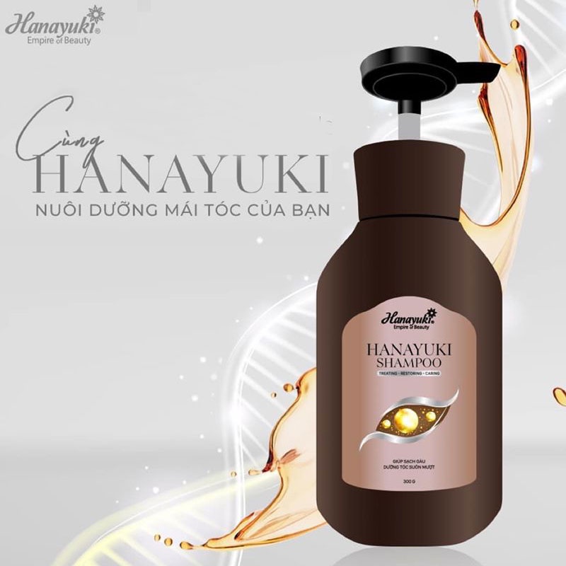 [Chính Hãng] dầu gội đầu Hanayuki shampoo