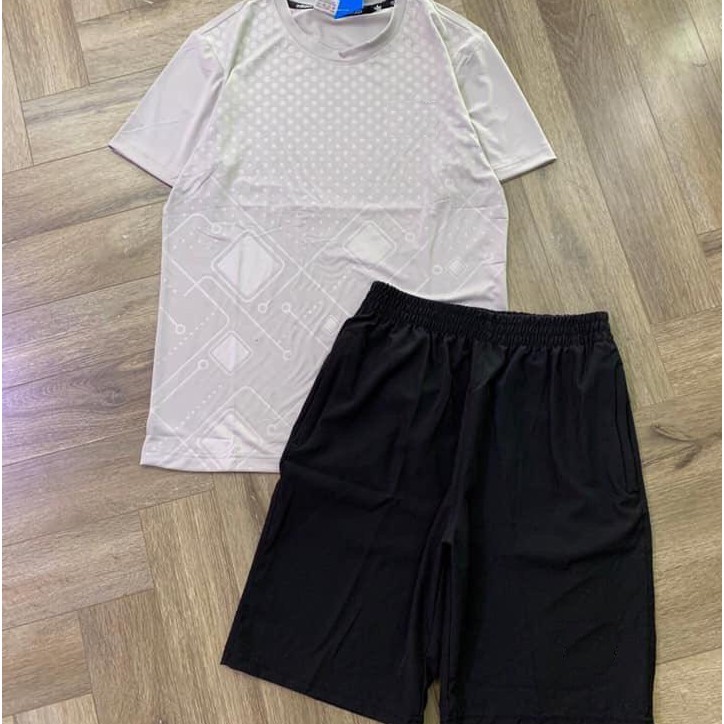 Bộ Thể Thao Nam, Cổ Tròn, Hoạ Tiết 4 Màu Cực Đẹp, Áo Vải Lạnh, Quần Vài Gió, Năng Động, Trẻ Trung | BigBuy360 - bigbuy360.vn