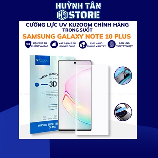 Kính cường lực note 10 plus UV trong suốt keo lỏng chính hãng kuzoom chống va đập vân tay nhạy phụ kiện huỳnh tân store