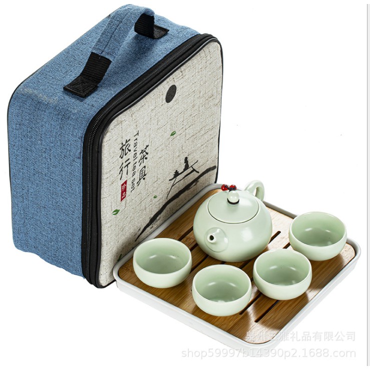 Bộ bình trà gốm sứ Viên Ngộ - Lò Gốm sứ Bát Tràng VNSANY-IM0059