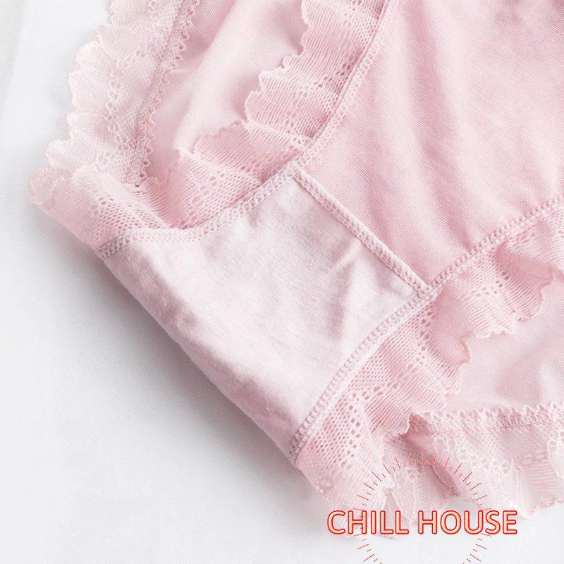 MỚI (Được Chọn Màu) Quần lót ren lưới viền bèo siêu thoáng mát (có size) - CHILLHOUSE
