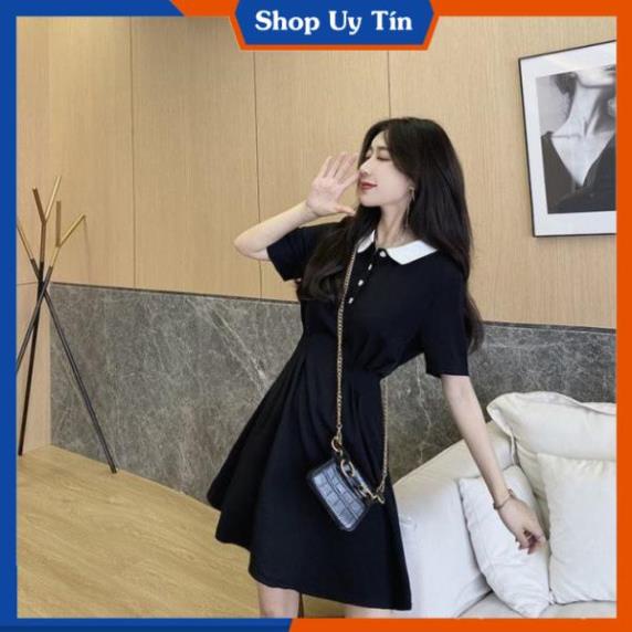 Váy Polo Nữ  Dáng Suông Cao Cấp Đầm Thun Ôm Body Đi Dự Tiệc Cưới Công Sở Đi Chơi Hàn Quốc Sang Trọng VD037 | BigBuy360 - bigbuy360.vn
