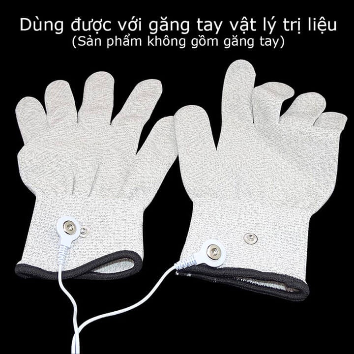 Dây điện xung 4 nút cài dùng cho máy massage xung điện vật lý trị liệu, máy massage xung điện 4 miếng dán, 8 miếng dán