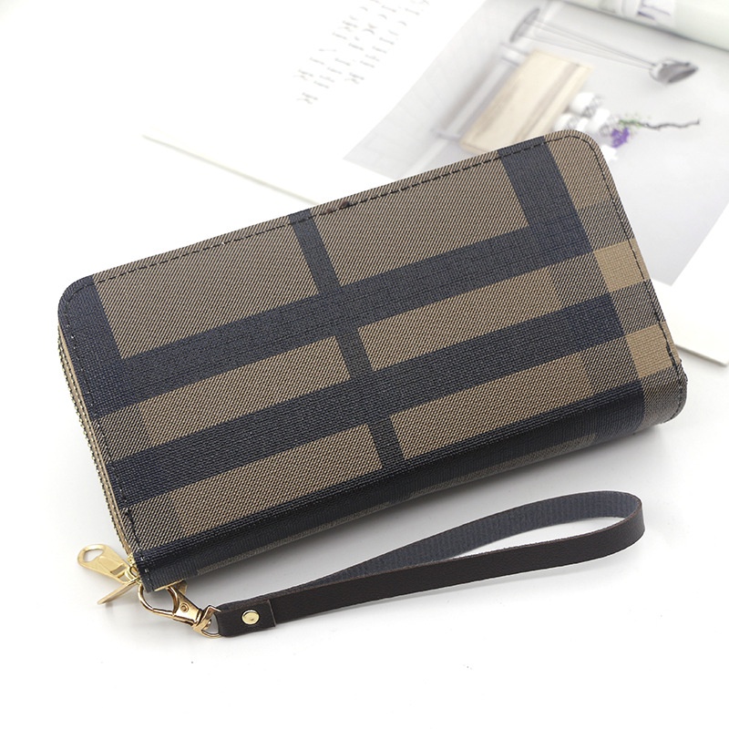 Ví Dài Da Pu Có Khóa Kéo In Họa Tiết Thời Trang Cho Nữ