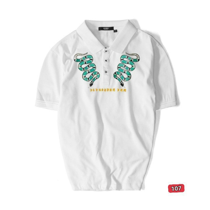 Áo thun nam cao cấp murad_fashion, áo phông nam màu trắng thêu hình rắn đẹp 2021 atn107 | BigBuy360 - bigbuy360.vn