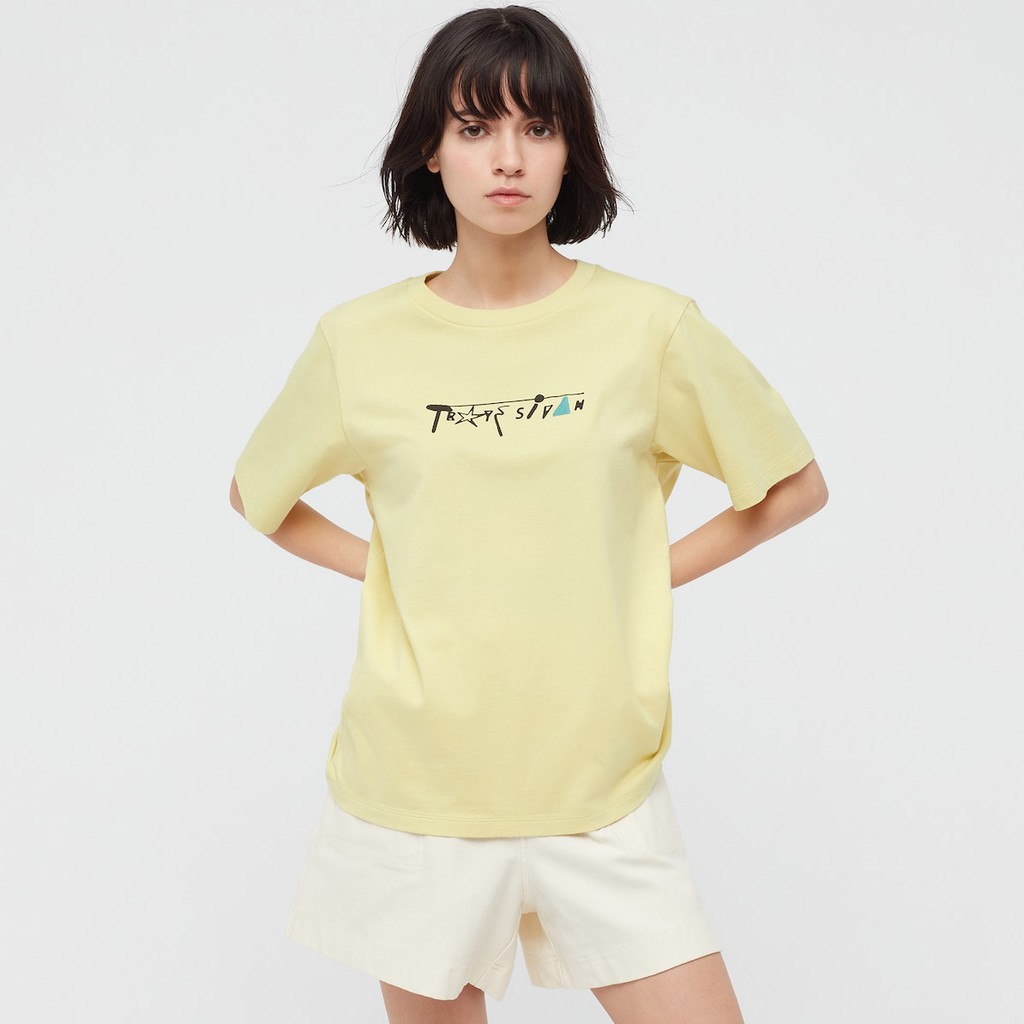 (UNIQLO Nhật chính hãng) Nữ - Áo thun UT Troys Sivan (Áo phông in chữ)