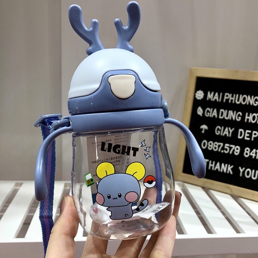 Bình Tập Uống Nước Chống Sặc Hình Hươu Cho Bé