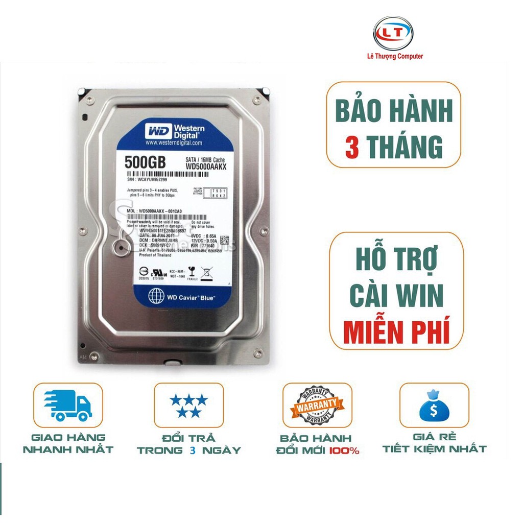 Ổ cứng máy case PC 80Gb; 160Gb; 250Gb; 320Gb; 500Gb tốt 100%