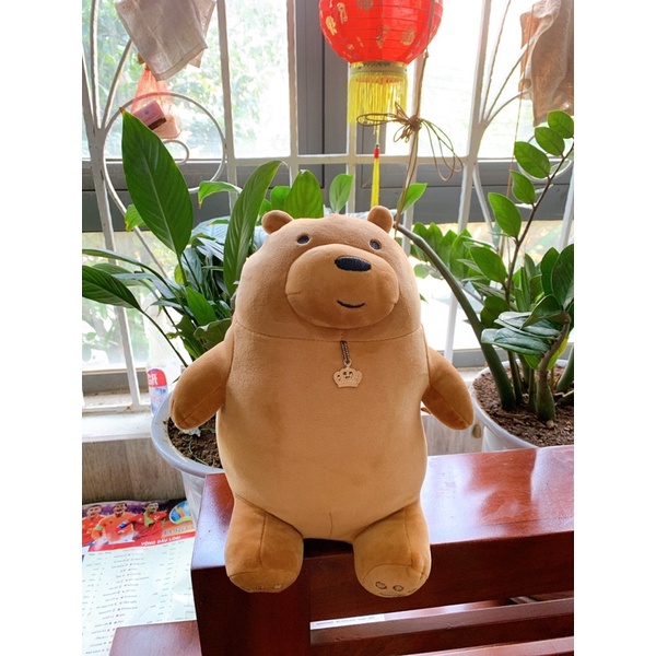 Gấu bông 3 chú gấu Trắng - Trúc - xám