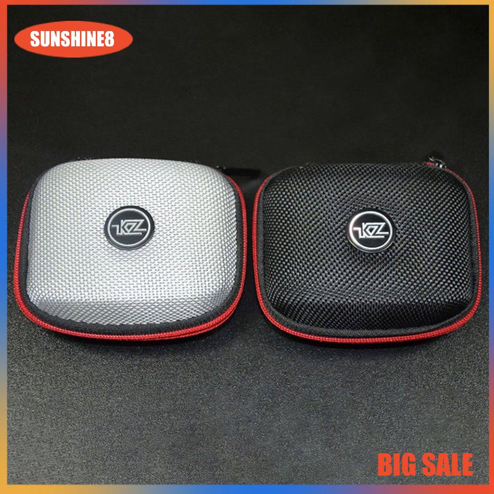 【SUN】KZ Mini Nylon Earphone Storage Organizer Earphone Holder Earbud Storage Case