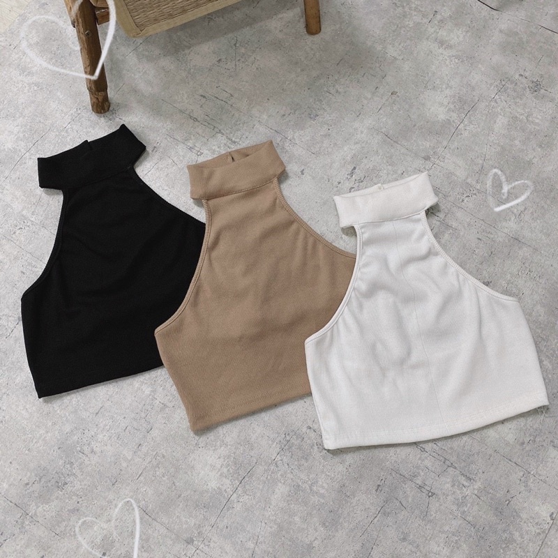 áo yếm hở lưng - hình thật - carotshop