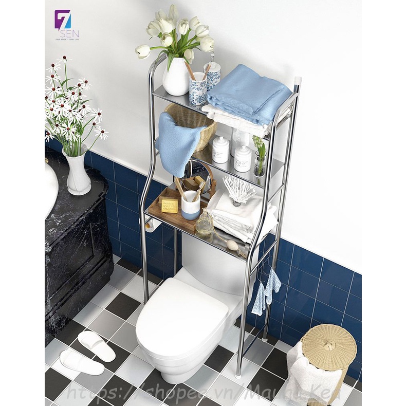 [ BÁN SỈ ] Kệ Để Đồ Sau Bồn Cầu Chất Liệu Inox Cao Cấp | BigBuy360 - bigbuy360.vn