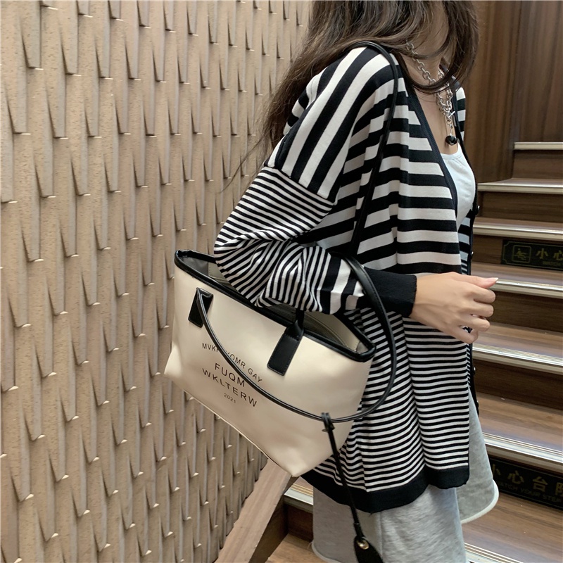 Áo Khoác Cardigan Dệt Kim Tay Dài Cổ Chữ V Hoạ Tiết Kẻ Sọc Cho Phái Nữ