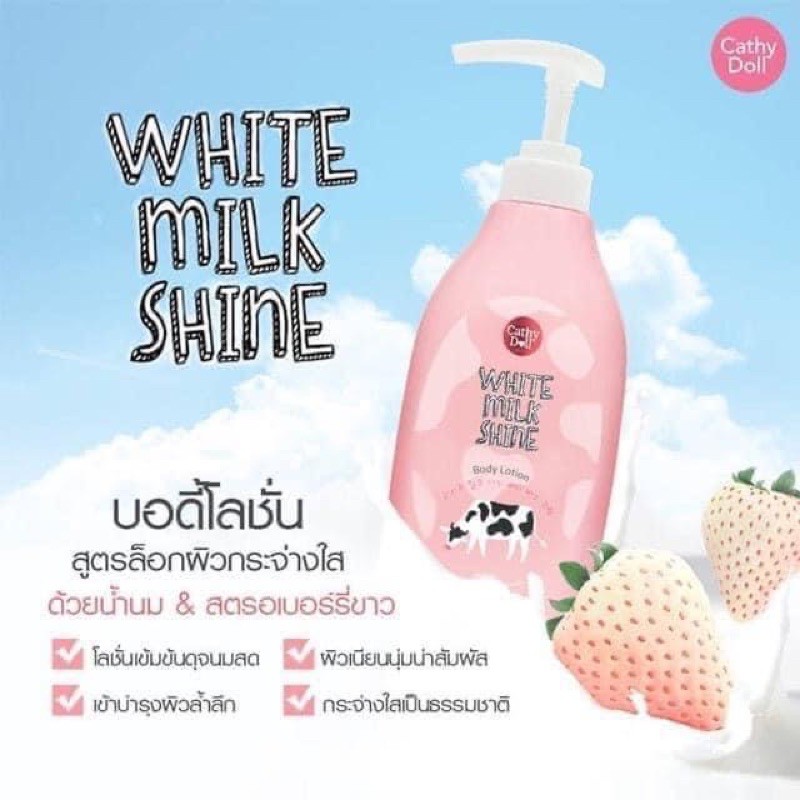 Sữa Dưỡng Thể Cathy Doll White Milk Shine Body Lotion 450ml