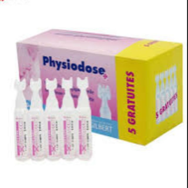 Nước muối sinh lý Physiodose - Pháp - 40 ống