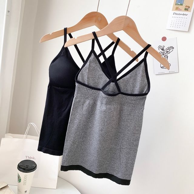 Áo tập, áo bra 2 dây dáng dài HG05