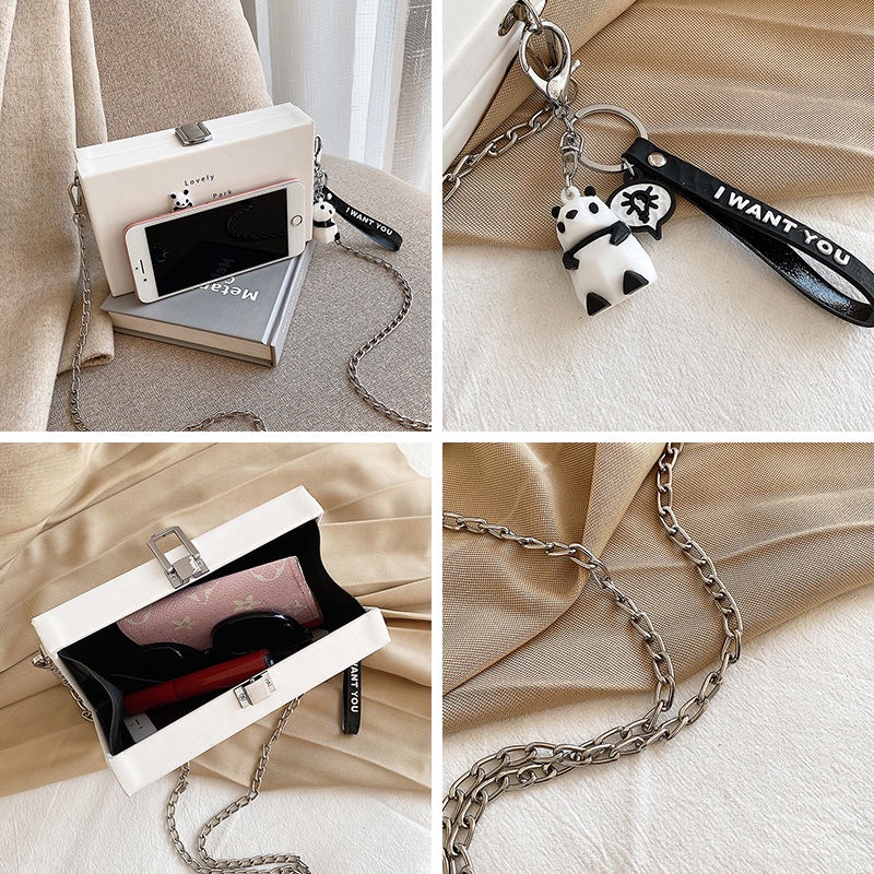 Túi Đeo Vai Hình Vuông Cỡ Nhỏ Phong Cách Hàn Quốc Dễ Thương Cho Nữ