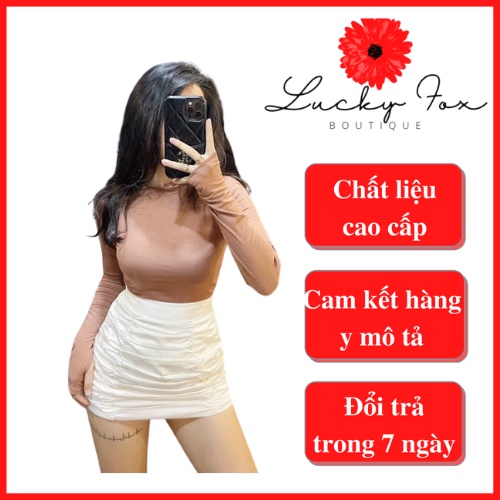 Áo thun dài tay xỏ ngòn form ôm body giữ nhiệt tôn dáng mặc trong dễ phối đồ CD069 Lucky Fox