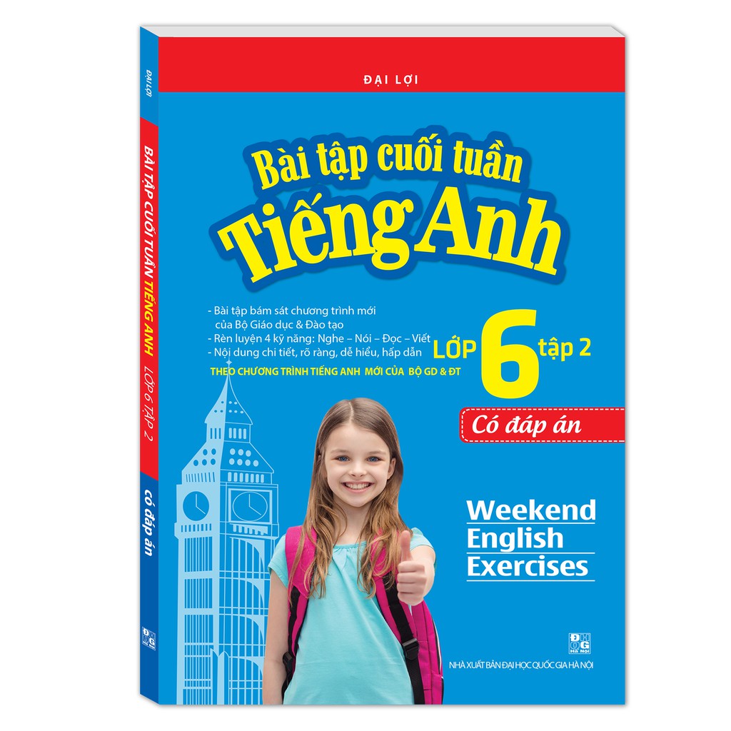 Sách - Bài tập cuối tuần tiếng Anh lớp 6 tập 2 - Có đáp án