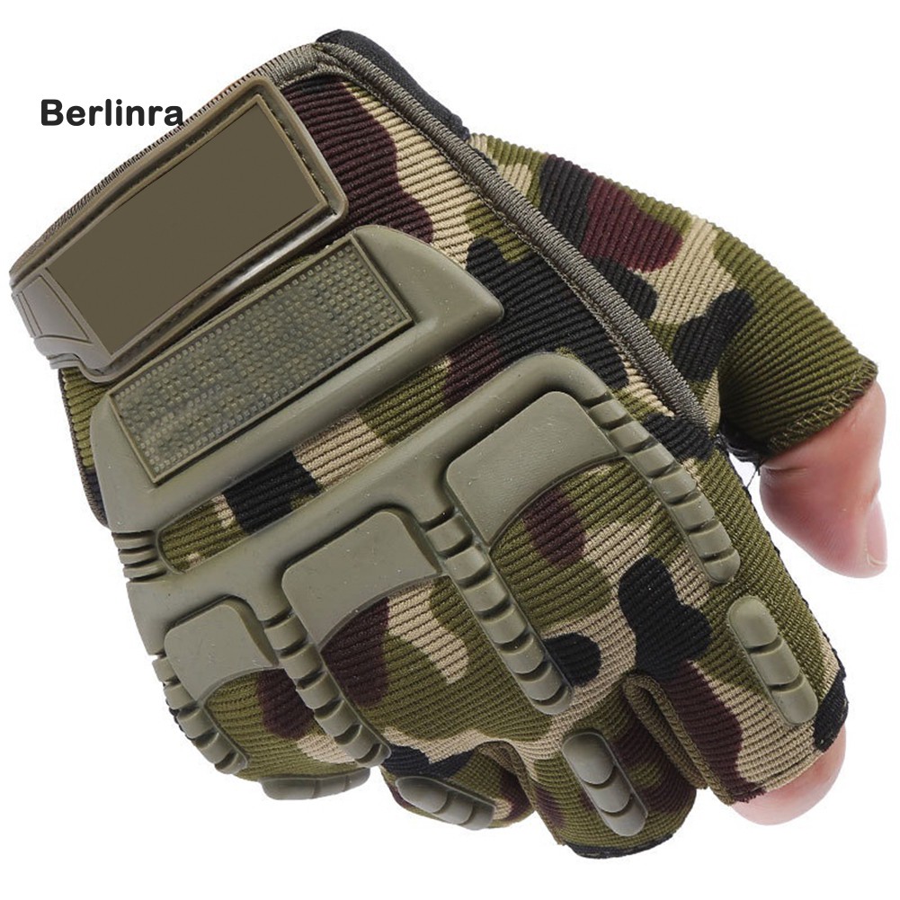 ●BE Men\'s Army Military Outdoor Tactical Combat Bicycle Airsoft Half Finger Gloves