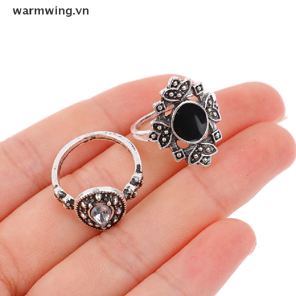 Bộ 15 Nhẫn Đeo Tay Phong Cách Vintage Cá Tính