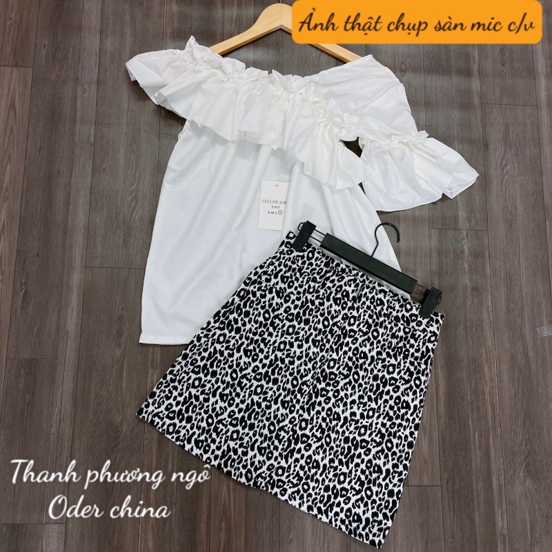 Áo trễ vai tay bèo tiểu thư /hàng sẵn | BigBuy360 - bigbuy360.vn