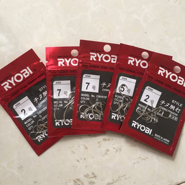 Lưỡi câu cá Ryobi nhật bản x5