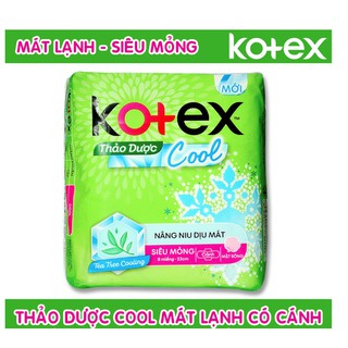 BĂNG VỆ SINH KOTEX THẢO DƯỢC COOL MÁT LẠNH
