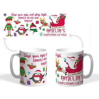 Cốc sứ uống trà cà phê in hình giáng sinh an lành - quà tặng Noel