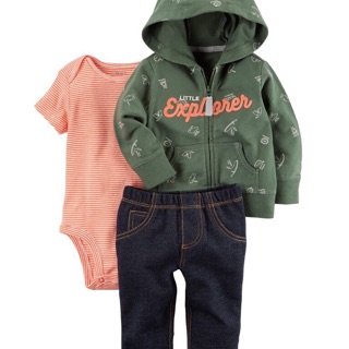 3-24m: Set 3 Carter bé trai VNXK