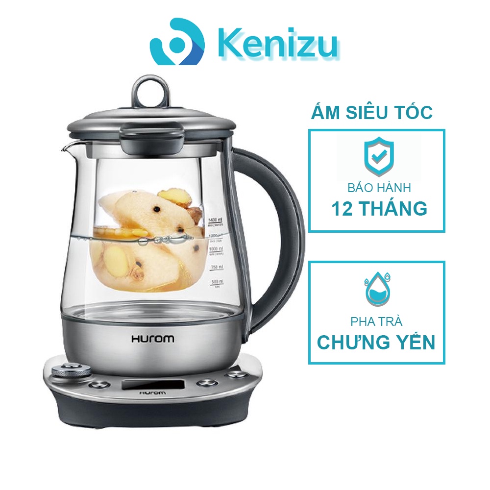 Ấm pha trà chưng yến HUROM Tea Master TM-P02FSS - Nội địa Hàn