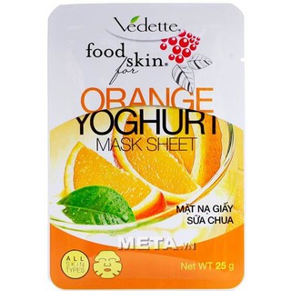 [Chính Hãng]Mặt Nạ Giấy Vedette Sữa Chua Cam 25ml