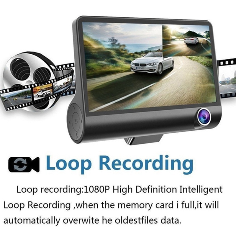 Camera hành trình 3 trong 1 4 inch DVR 170 độ cho xe hơi | BigBuy360 - bigbuy360.vn