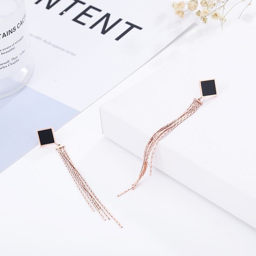 Bông Tai Dự Tiệc Sang Trọng Titan Ko Đen TT 2475