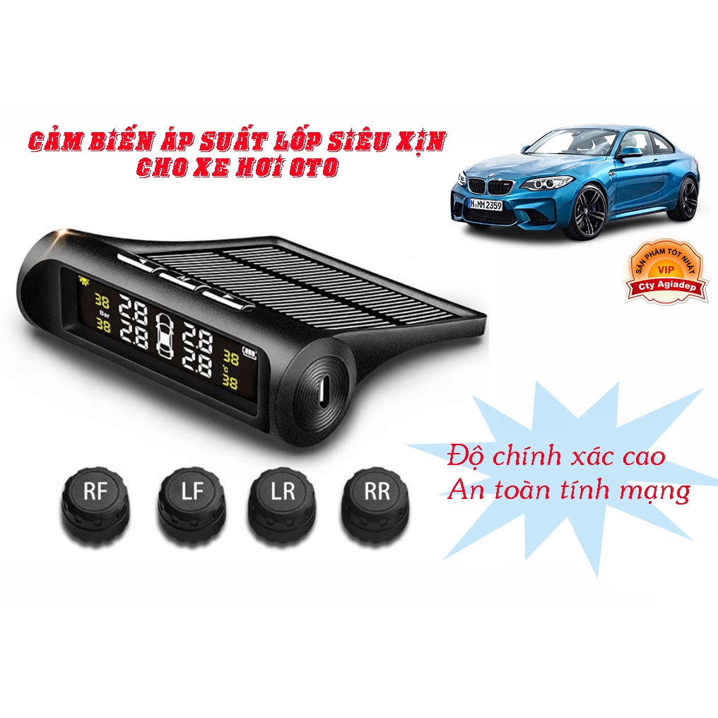 Bộ cảm biến áp suất lốp oto xe hơi xịn Giormani TPMS X5