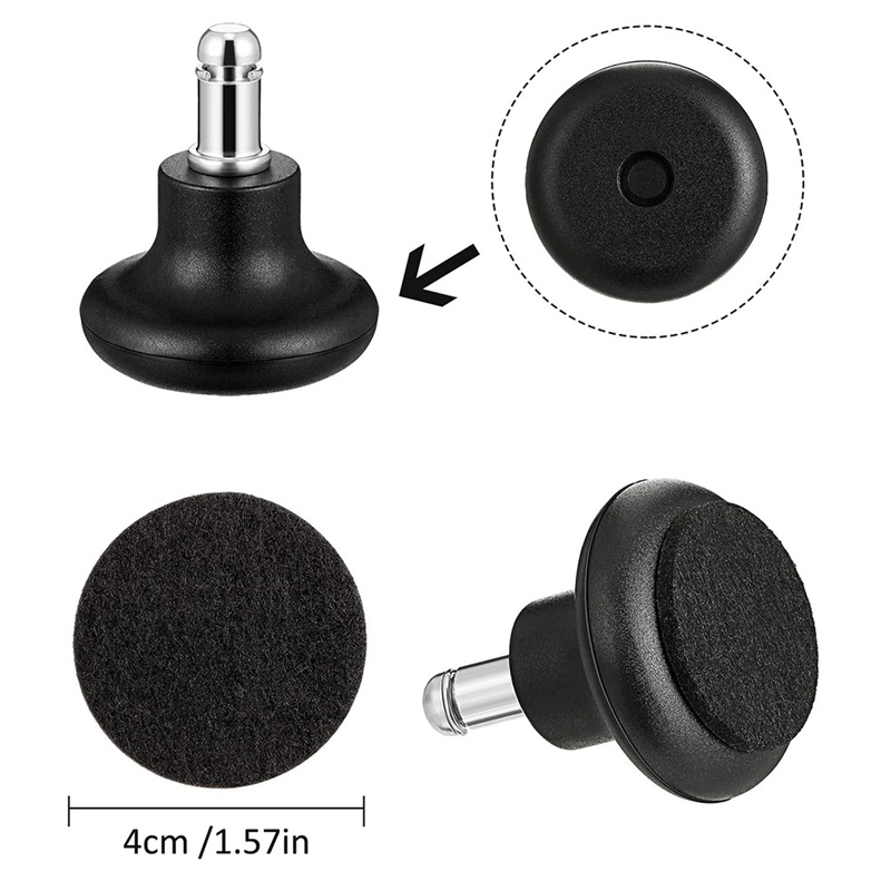 5 gói Chuông lướt cho Ghế văn phòng không có bánh xe . Ghế lăn thay thế Bánh xe xoay cố định Bánh xe cố định
