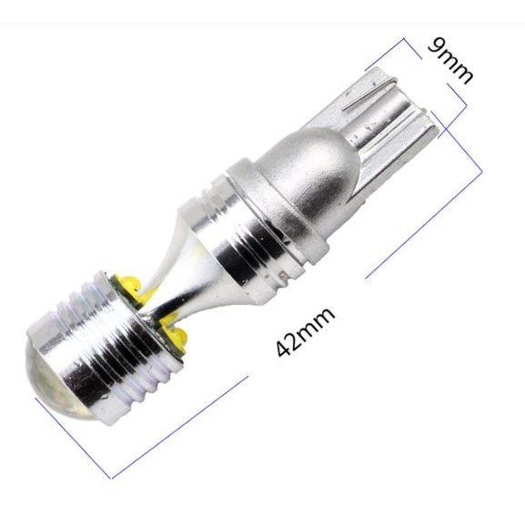 1 bóng đèn lùi ô tô Led T15 chân như T10 CREE cực sáng 800 lumen sáng trắng