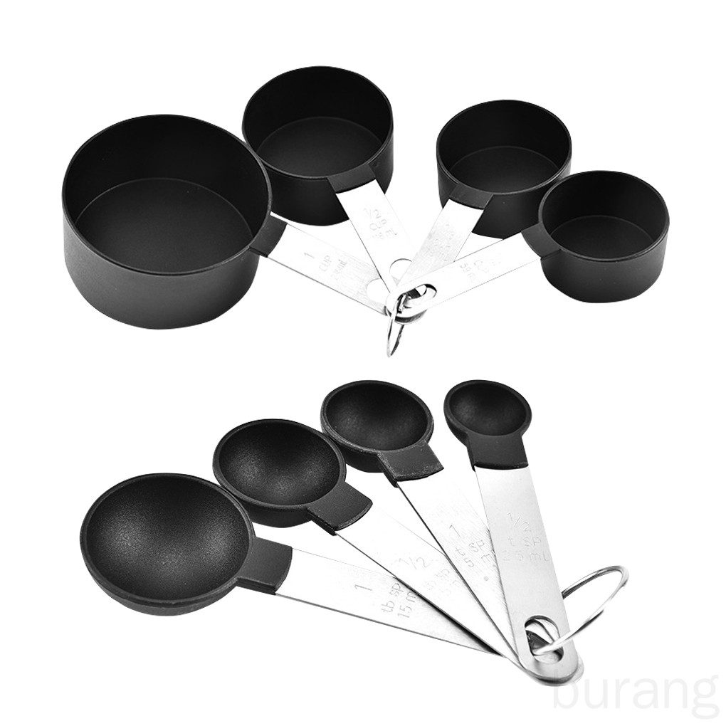 Bộ 8 Muỗng Đo Lường Bằng Thép Không Gỉ