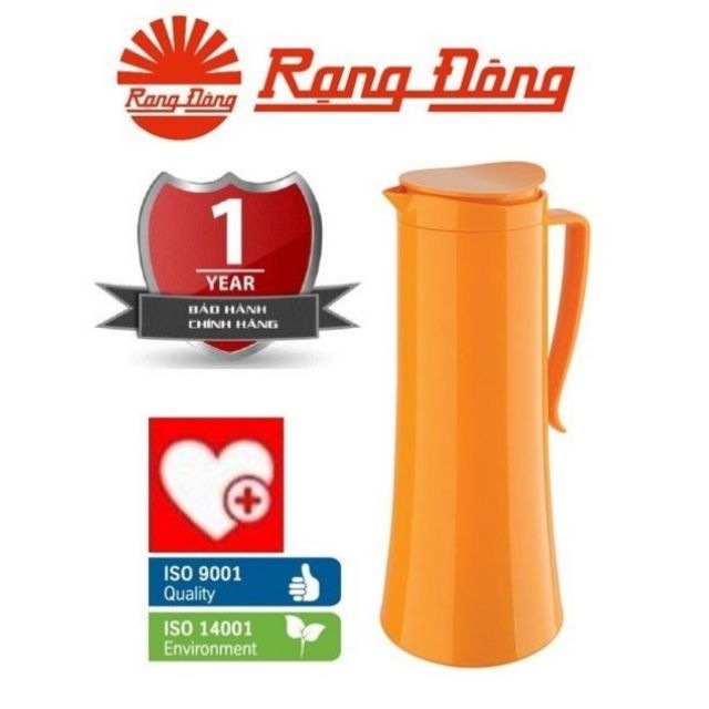 Phích đựng nước nóng Rạng Đông 1 lít cao cấp thời trang 6 màu 1040N1.E