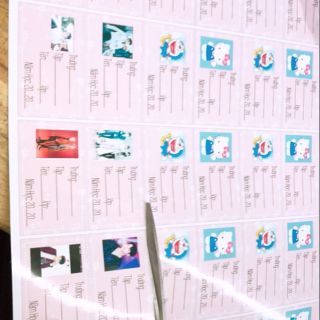 Combo 100 nhãn vở in theo yêu cầu