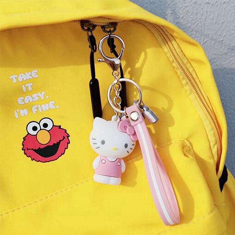 Dây Móc Khóa Kim Loại Hình Hello Kitty Đáng Yêu