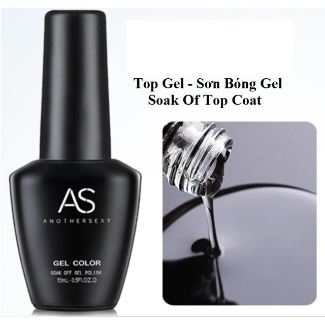 Sơn bóng gel AS - Sơn Top gel AS 15ml