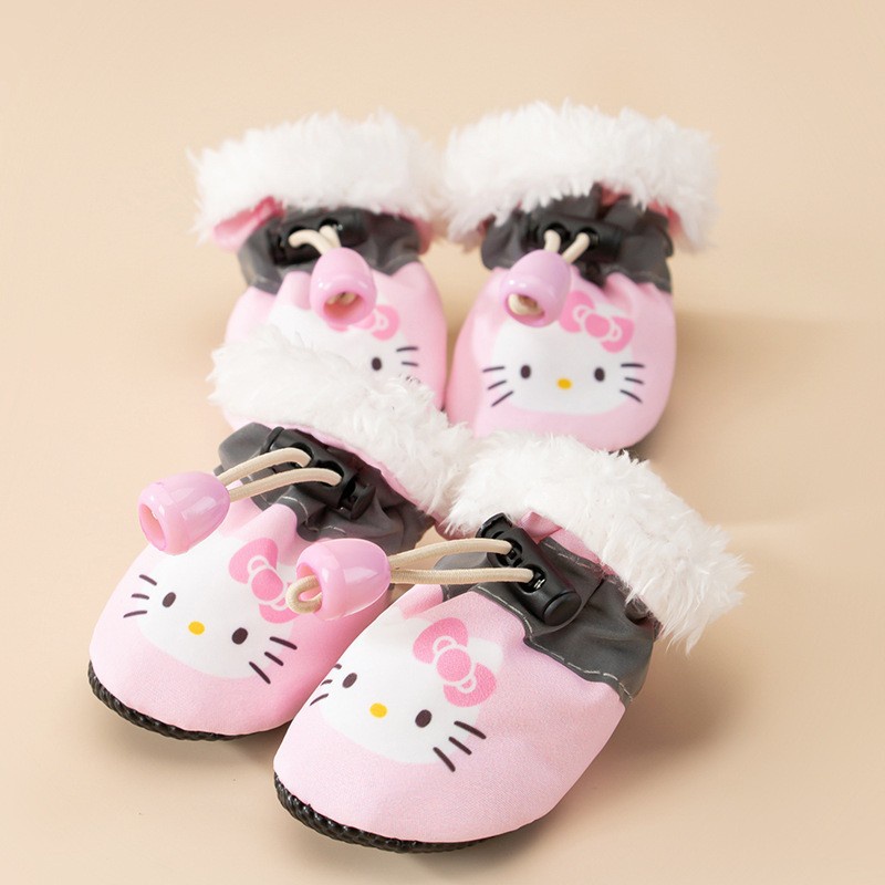 Giày đế mềm cho thú cưng Giày cho chó Con chó nhỏ Che chân cho mèo Giày đi trong nhà