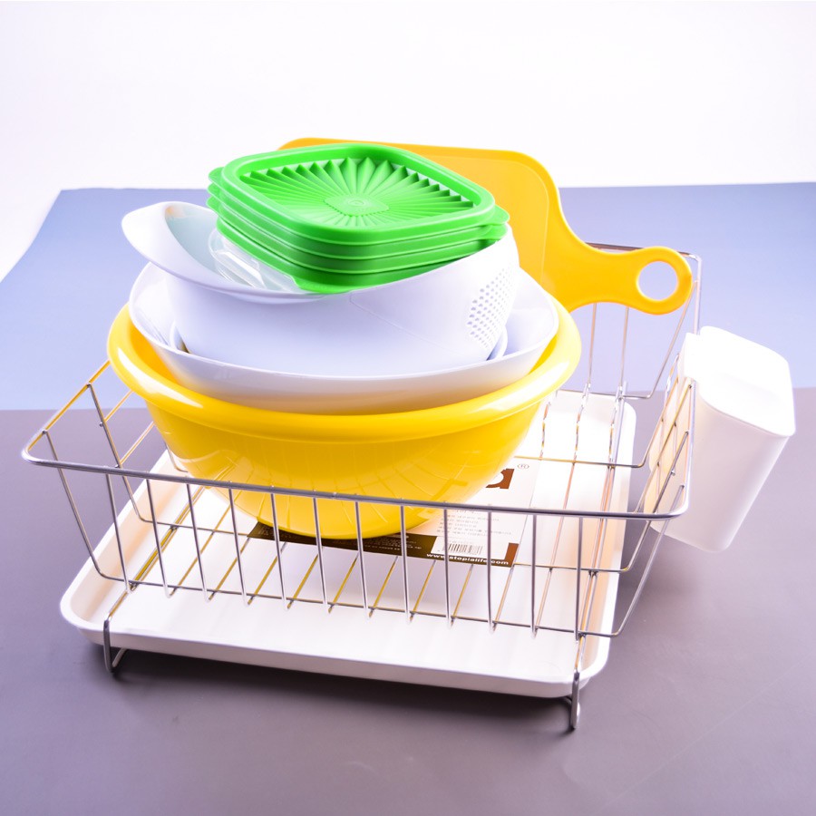 GIÁ SỈ Trọn bộ dụng cụ cho nhà bếp hoàn hảo &lt; kệ úp chén 1 tầng- thớt - tô- thau nhựa &gt;cho bếp mới