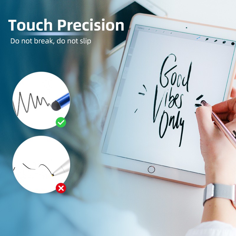 Suitable For Tablet/Mobile Phone Drawing Writing Click Pen Universal Metal Screen Pen