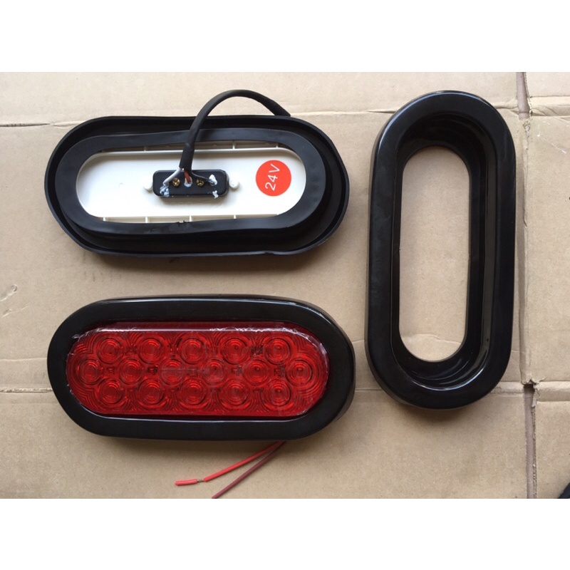 Đèn Led oval gắn cảng sau xe tải SD-2019, điện áp 12v-24v