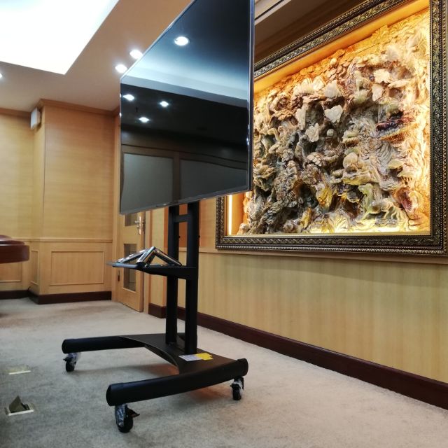 Giá treo tivi di động nb ava1800 - 70 - 1P 55 - 85 Inch cột kệ treo tivi có bánh xe di chuyển  Khoẻ Hơn NB AVA1500