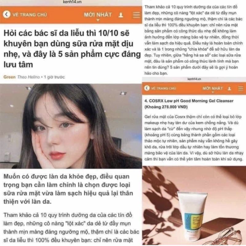 Sửa rữa mặt Low PH Good Morning Gel Cleanser